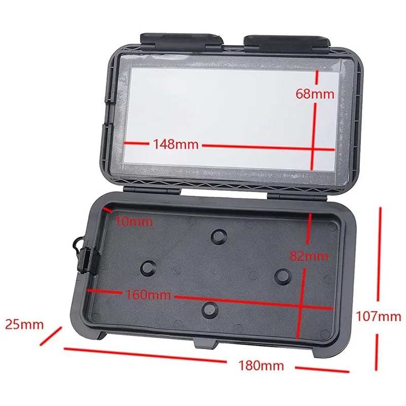 Waterproof Bike Bicycle Phone Case Universal Motorcycle Handlebar Phone Holder Stand Motorbike Scooter Cell Phone Mount Bracket