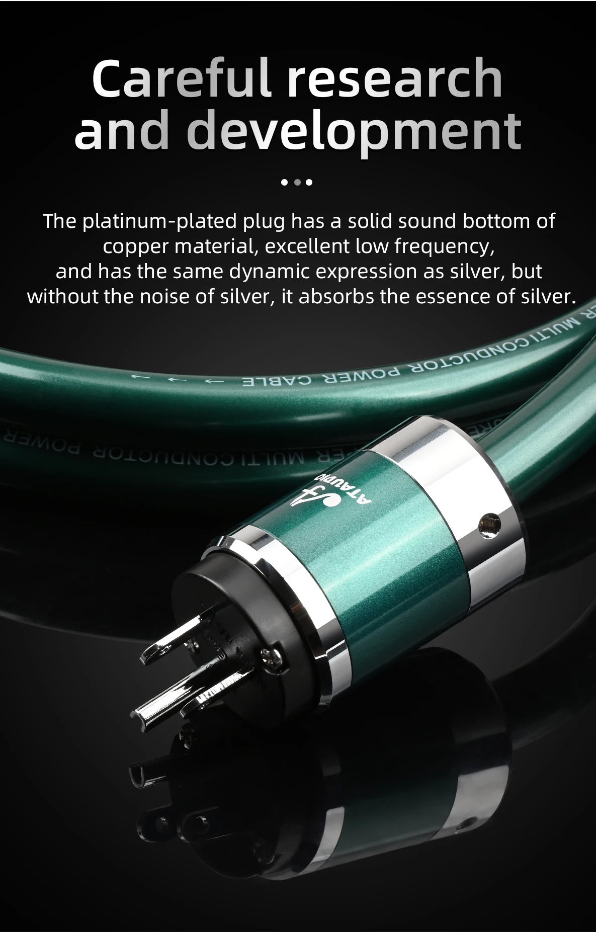 Hifi Power Cable High Quality OCC Copper EU US AU Power Cord For CD Decoder and Tube Amplifier