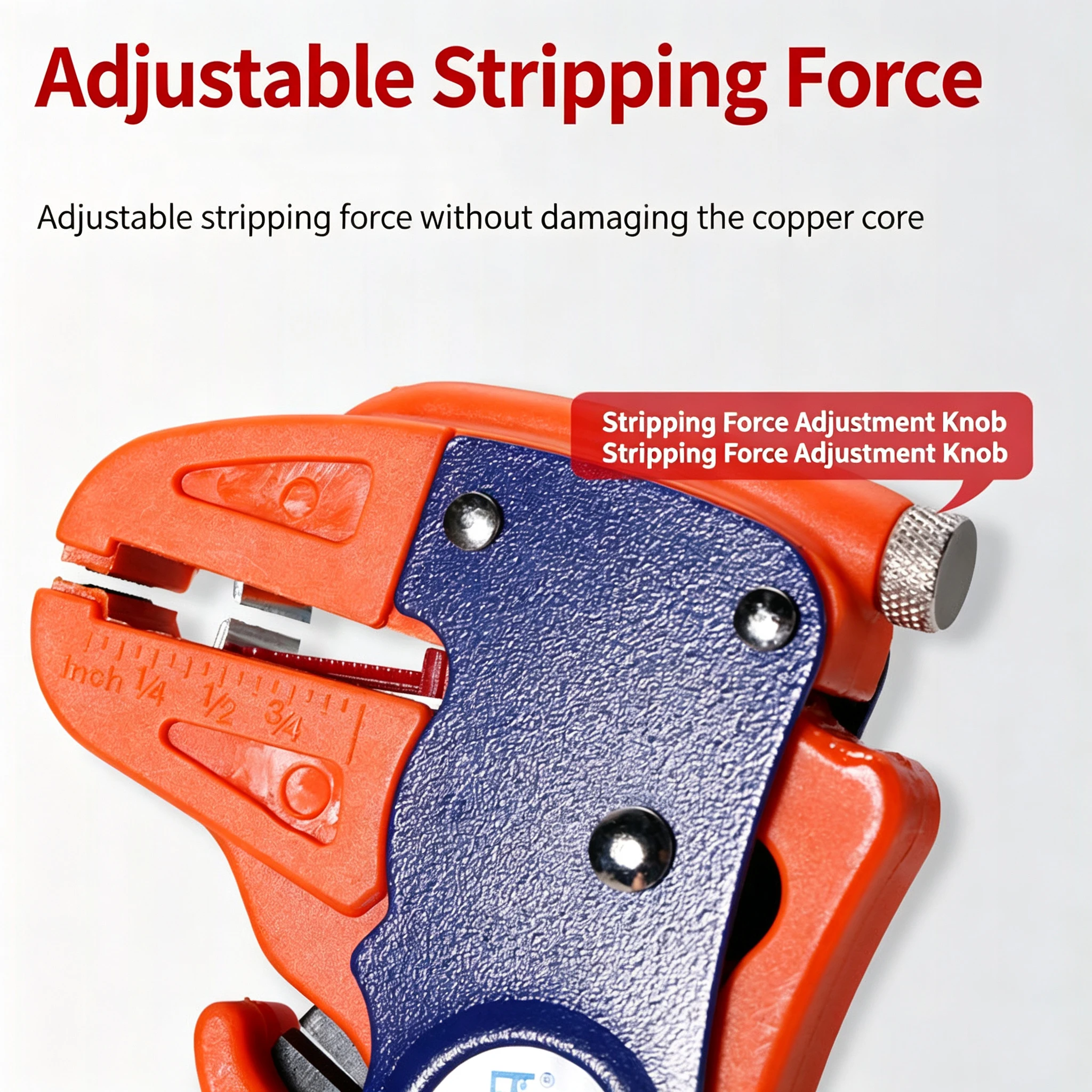 HS‑700D Automatic Duckbill Wire Stripper 0.25‑6mm² 2‑in‑1 Stripping Cutting Plier Adjustable Tension Spring Auto‑Open Electricia