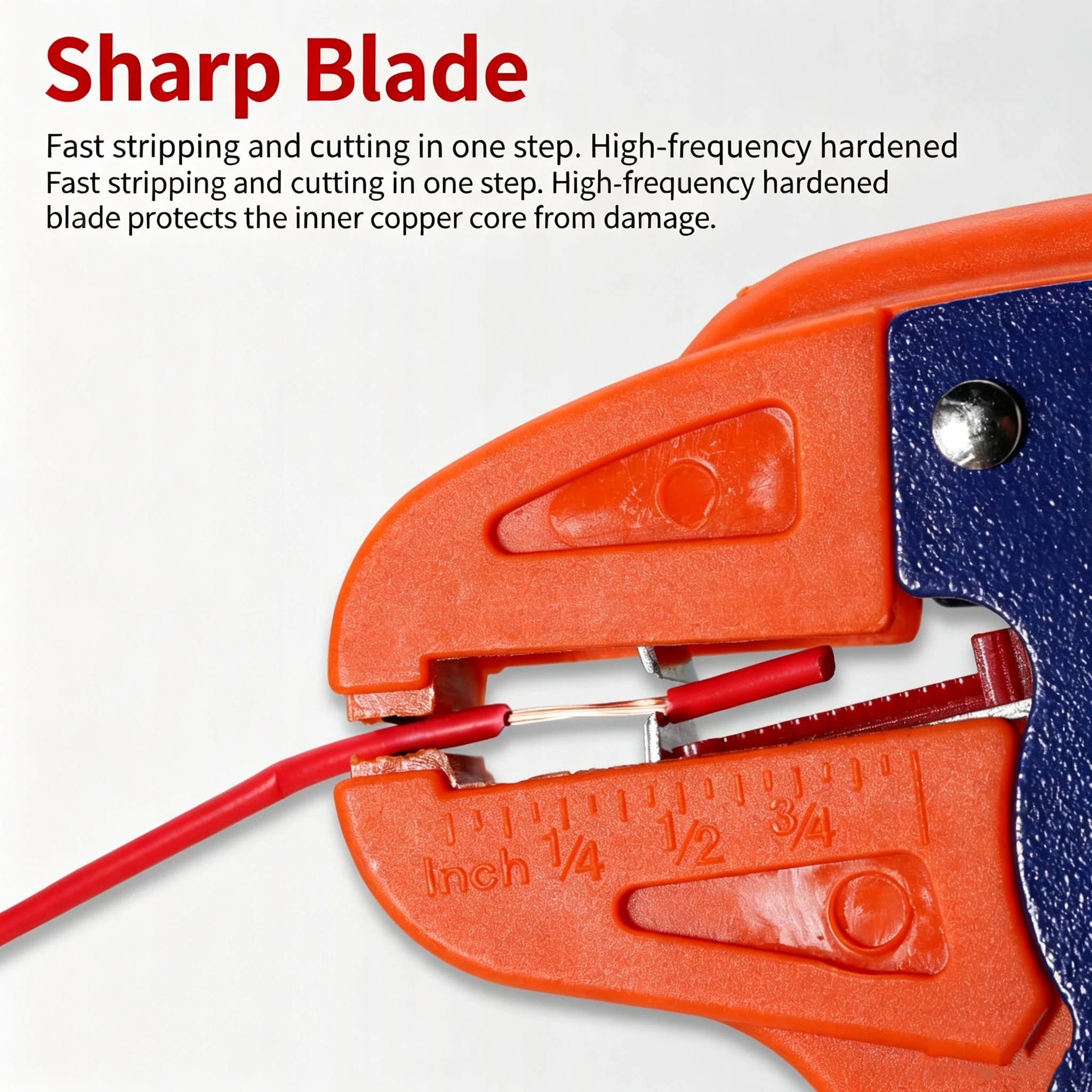 HS‑700D Automatic Duckbill Wire Stripper 0.25‑6mm² 2‑in‑1 Stripping Cutting Plier Adjustable Tension Spring Auto‑Open Electricia
