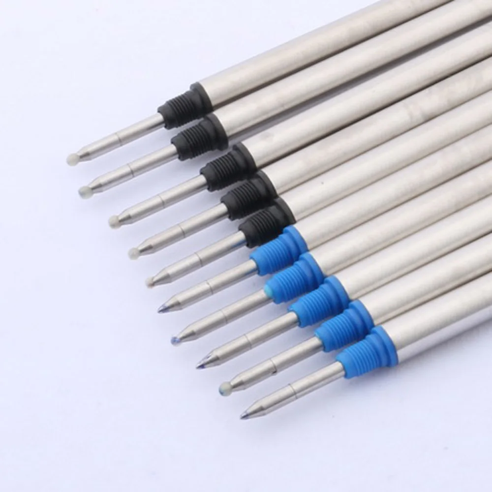Hight Quality 5pc Blue Or 5pc Black Offer Special Roller Ball Pen Ink Refills Ballpoint Pen Refill Office School