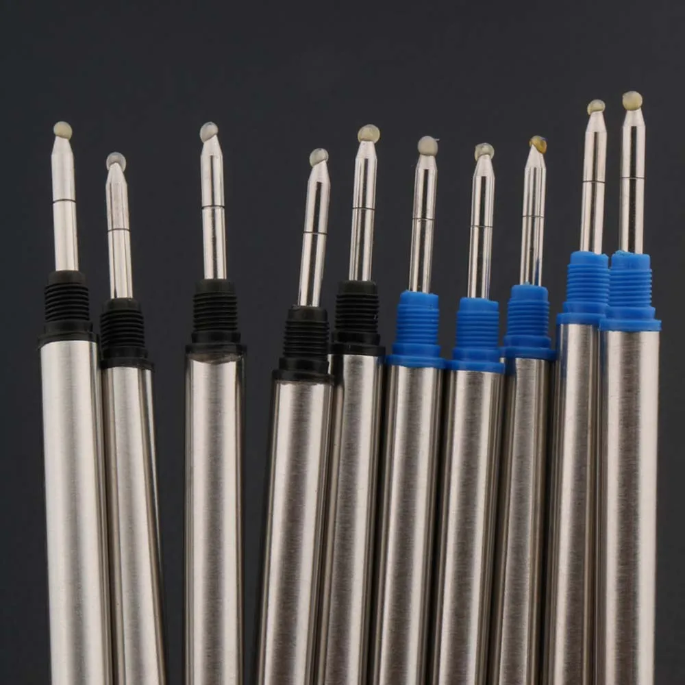 Hight Quality 5pc Blue Or 5pc Black Offer Special Roller Ball Pen Ink Refills Ballpoint Pen Refill Office School