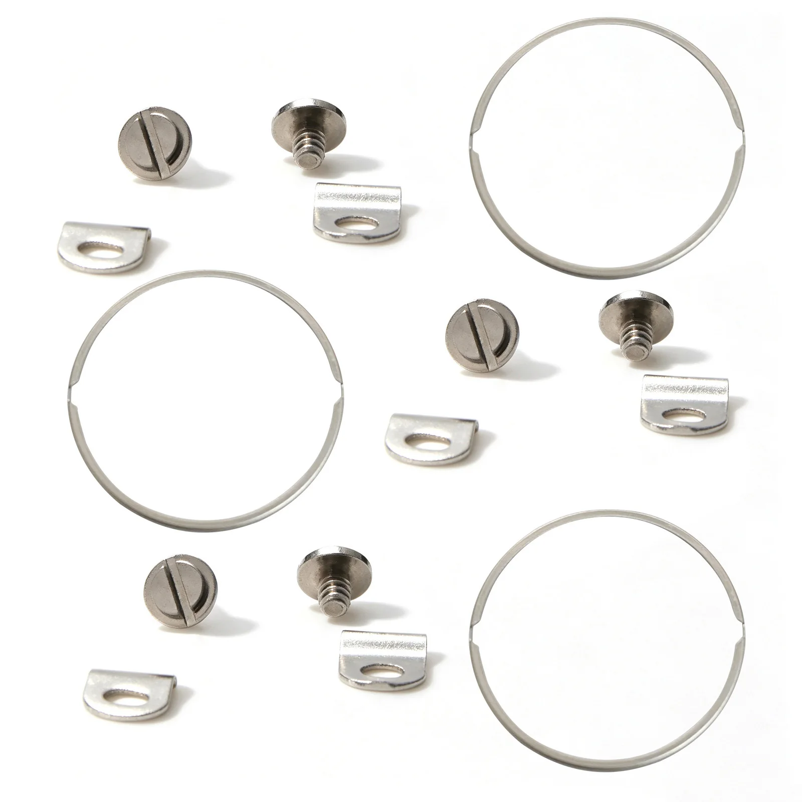 3Set Movement Steel Securing Screws, Washers & Holder Spacer Ring For Watch Movement ETA 2824 2834 2846 2836