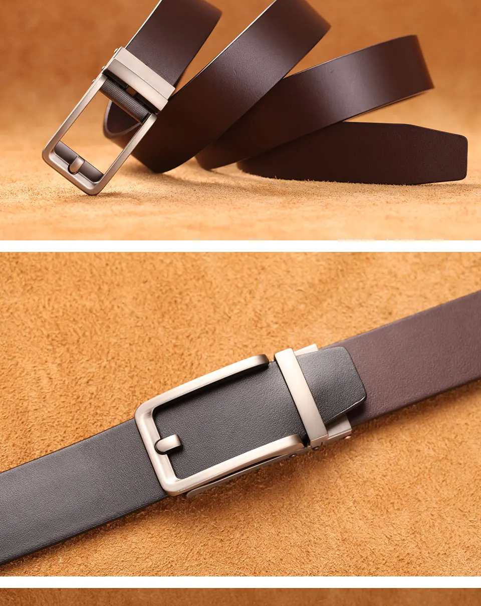 New High Quality Luxury Genuine Leather Belt Designer Belts Men Automatic Buckle Business Trouser Strap Cinturones Hombre Cinto