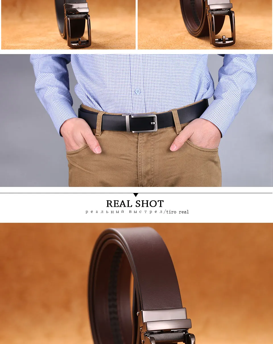 New High Quality Luxury Genuine Leather Belt Designer Belts Men Automatic Buckle Business Trouser Strap Cinturones Hombre Cinto