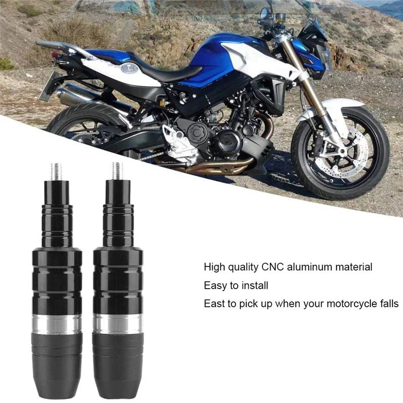 1pair 8mm Motorcycle Anti Falling Rod Scooter Motorbike CNC Aluminum Engine Shatter Crash Frame Slider Protector Stick Bar