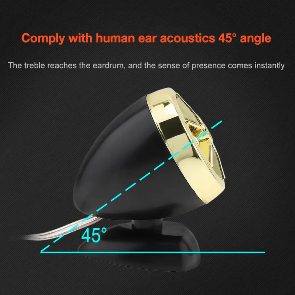 2pcs 1200W Subwoofer Car Speakers Universal Dome Tweeter Sound Vehicle Auto Music Stereo Modified Loud Speakers 3 Color Optional