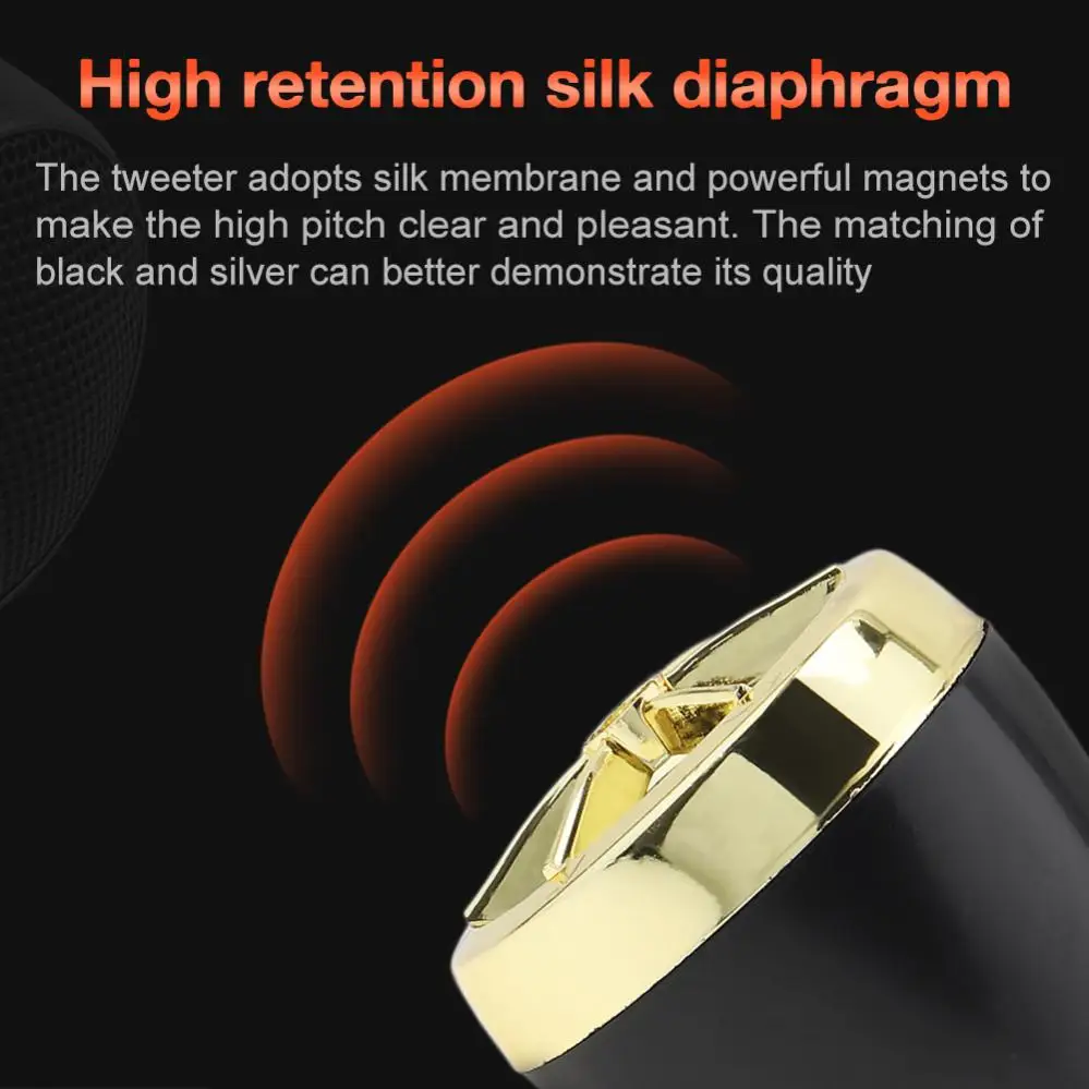 2pcs 1200W Subwoofer Car Speakers Universal Dome Tweeter Sound Vehicle Auto Music Stereo Modified Loud Speakers 3 Color Optional