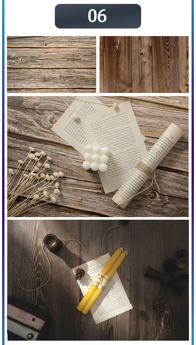 Marble Photography Backdrops 57*87CM 2 Sided Wood Grain Photo Background Wallpaper Studio Waterproof Products Photographic Props