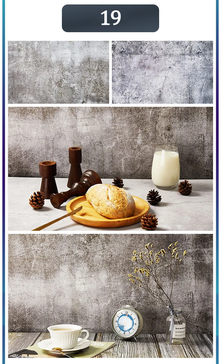Marble Photography Backdrops 57*87CM 2 Sided Wood Grain Photo Background Wallpaper Studio Waterproof Products Photographic Props