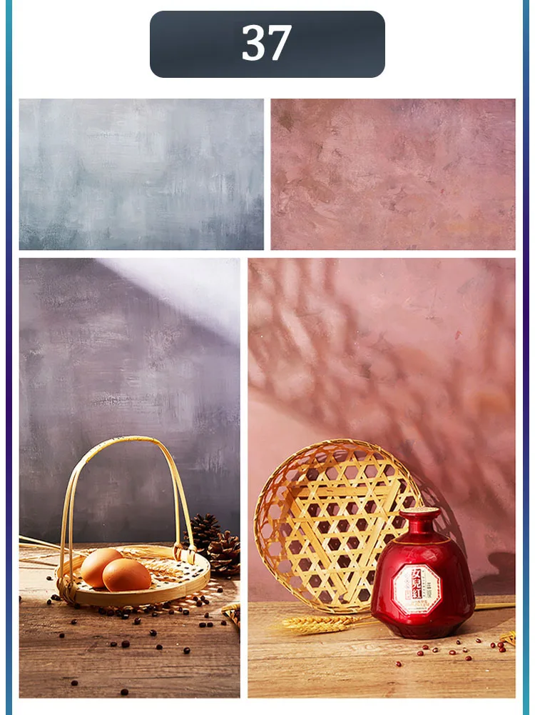 Marble Photography Backdrops 57*87CM 2 Sided Wood Grain Photo Background Wallpaper Studio Waterproof Products Photographic Props