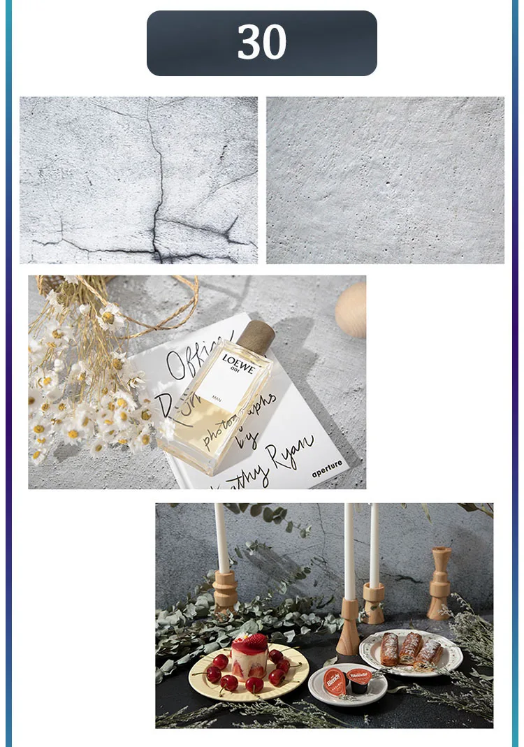 Marble Photography Backdrops 57*87CM 2 Sided Wood Grain Photo Background Wallpaper Studio Waterproof Products Photographic Props