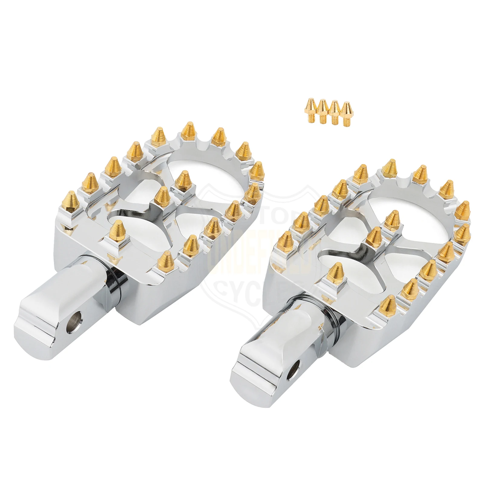 Wide MX Foot Pegs Motorcycle Footpegs Driver Passenger Front/Rear CNC For Harley Softail Fat Bob Breakout FLFB/S FXBB 2018-2023