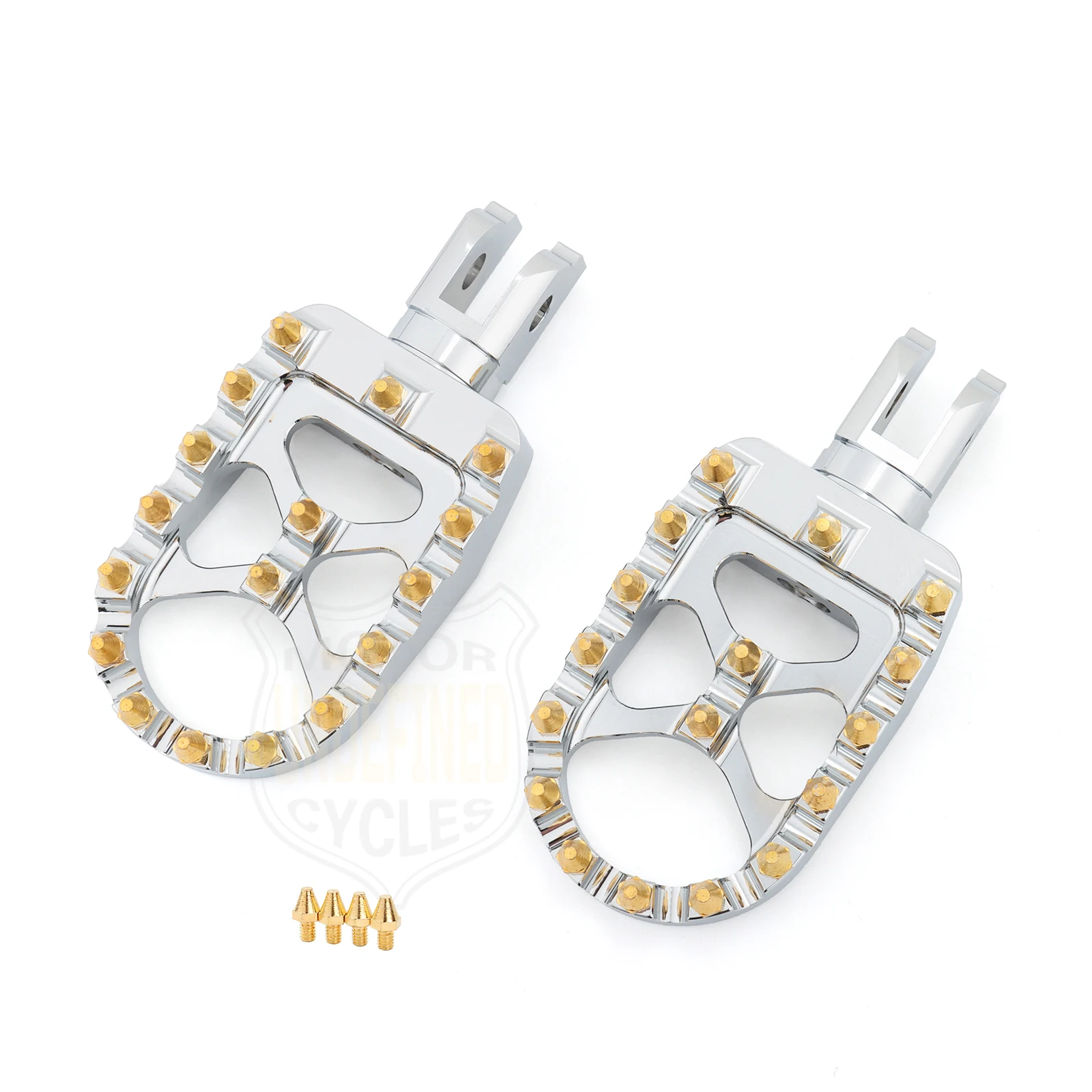 Wide MX Foot Pegs Motorcycle Footpegs Driver Passenger Front/Rear CNC For Harley Softail Fat Bob Breakout FLFB/S FXBB 2018-2023