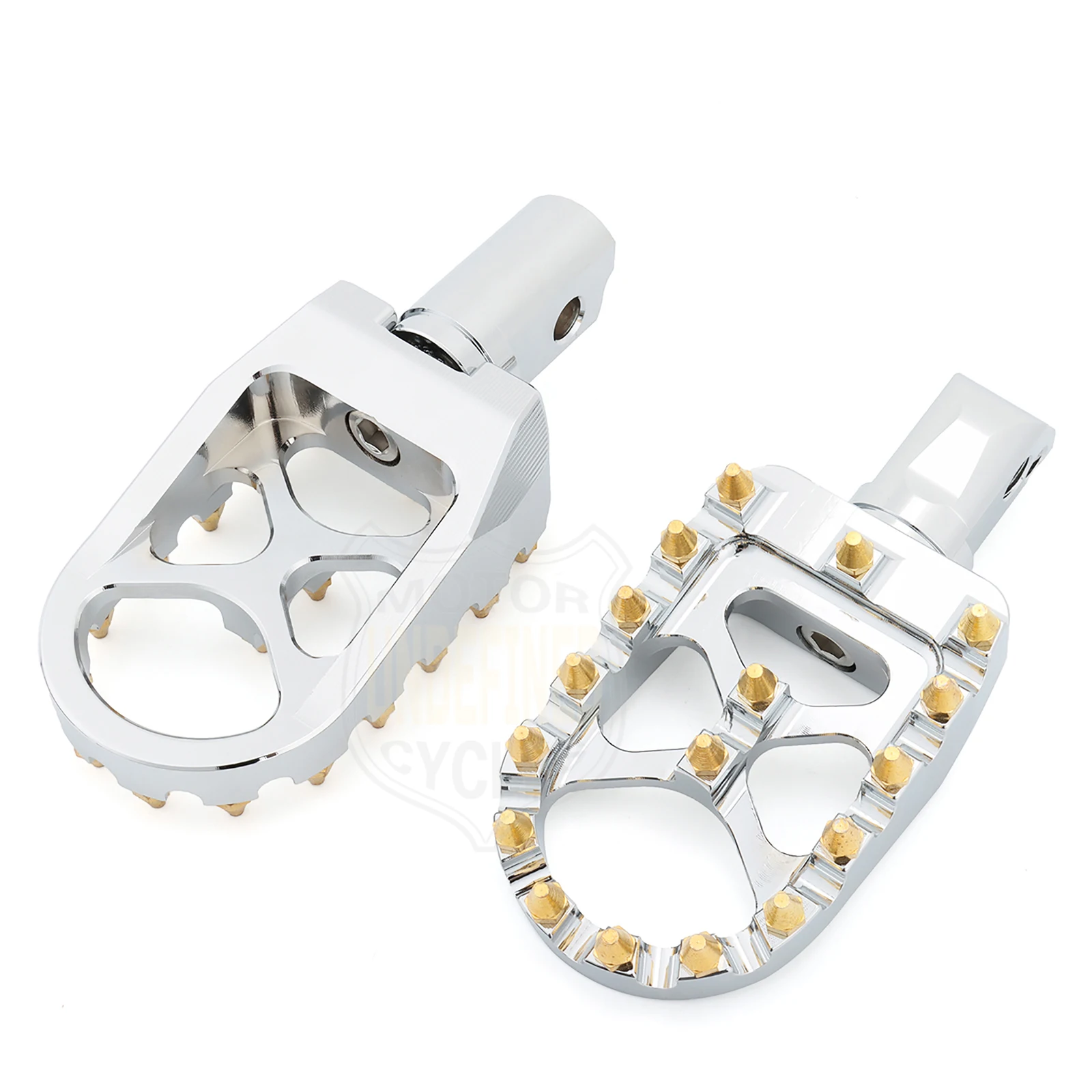 Wide MX Foot Pegs Motorcycle Footpegs Driver Passenger Front/Rear CNC For Harley Softail Fat Bob Breakout FLFB/S FXBB 2018-2023