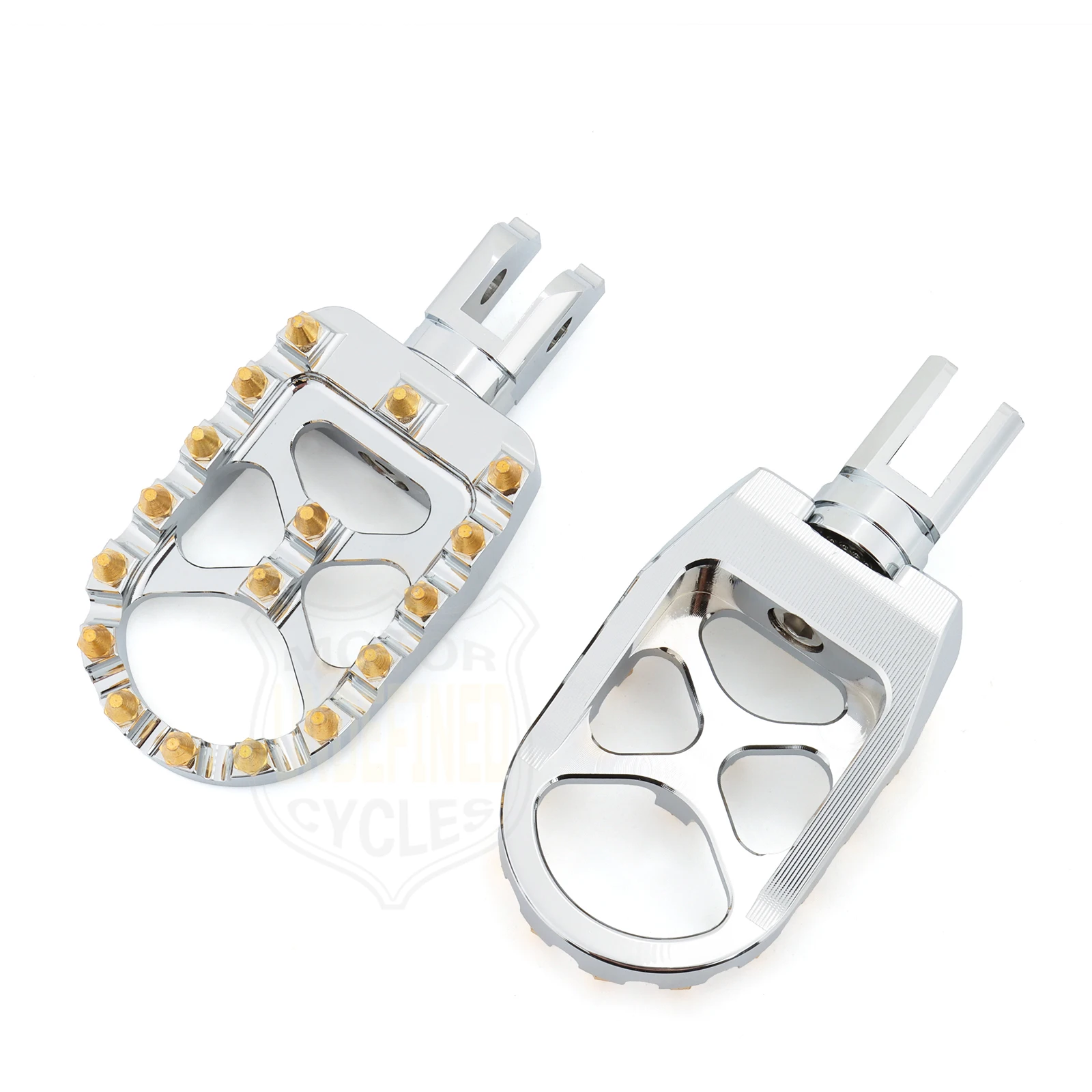Wide MX Foot Pegs Motorcycle Footpegs Driver Passenger Front/Rear CNC For Harley Softail Fat Bob Breakout FLFB/S FXBB 2018-2023