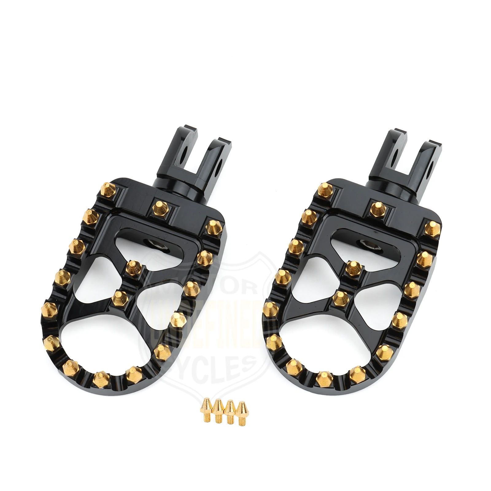 Wide MX Foot Pegs Motorcycle Footpegs Driver Passenger Front/Rear CNC For Harley Softail Fat Bob Breakout FLFB/S FXBB 2018-2023