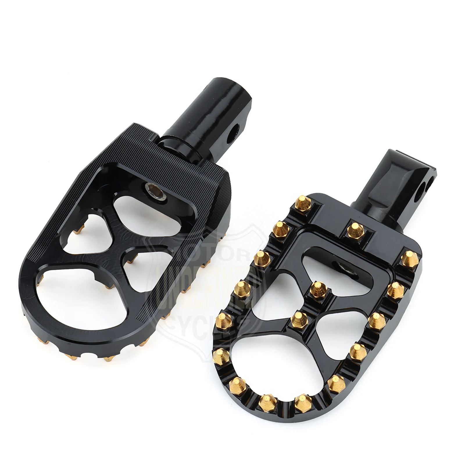Wide MX Foot Pegs Motorcycle Footpegs Driver Passenger Front/Rear CNC For Harley Softail Fat Bob Breakout FLFB/S FXBB 2018-2023