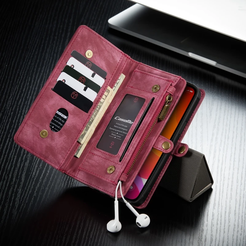 For iPhone 12 13 14 15 16 17 Pro Max Case Flip Leather Wallet Phone Bag Cover For Coque iPhone 15 12 13 Mini 12Pro 14 Plus Case