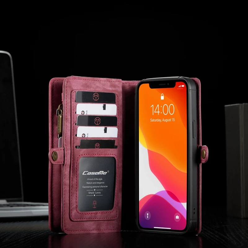 For iPhone 12 13 14 15 16 17 Pro Max Case Flip Leather Wallet Phone Bag Cover For Coque iPhone 15 12 13 Mini 12Pro 14 Plus Case