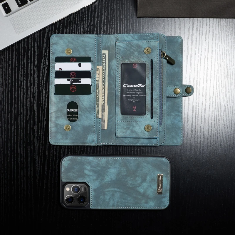 For iPhone 12 13 14 15 16 17 Pro Max Case Flip Leather Wallet Phone Bag Cover For Coque iPhone 15 12 13 Mini 12Pro 14 Plus Case