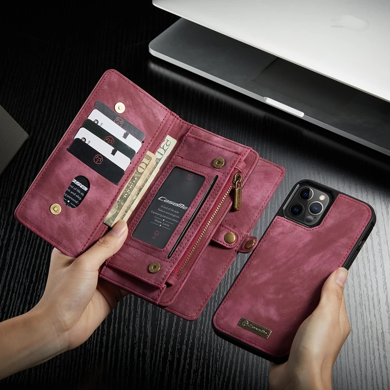 For iPhone 12 13 14 15 16 17 Pro Max Case Flip Leather Wallet Phone Bag Cover For Coque iPhone 15 12 13 Mini 12Pro 14 Plus Case
