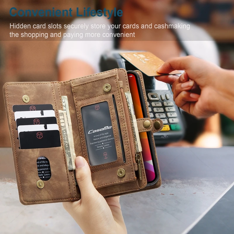 For iPhone 12 13 14 15 16 17 Pro Max Case Flip Leather Wallet Phone Bag Cover For Coque iPhone 15 12 13 Mini 12Pro 14 Plus Case
