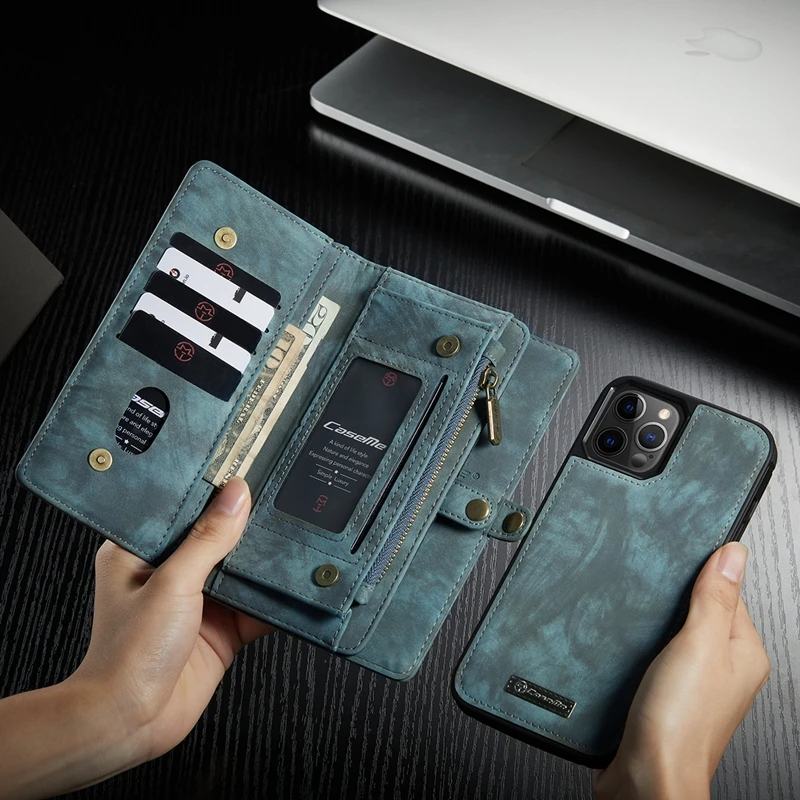 For iPhone 12 13 14 15 16 17 Pro Max Case Flip Leather Wallet Phone Bag Cover For Coque iPhone 15 12 13 Mini 12Pro 14 Plus Case