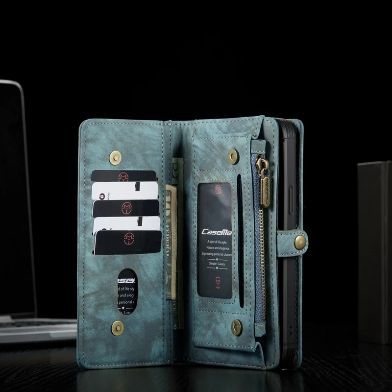 For iPhone 12 13 14 15 16 17 Pro Max Case Flip Leather Wallet Phone Bag Cover For Coque iPhone 15 12 13 Mini 12Pro 14 Plus Case