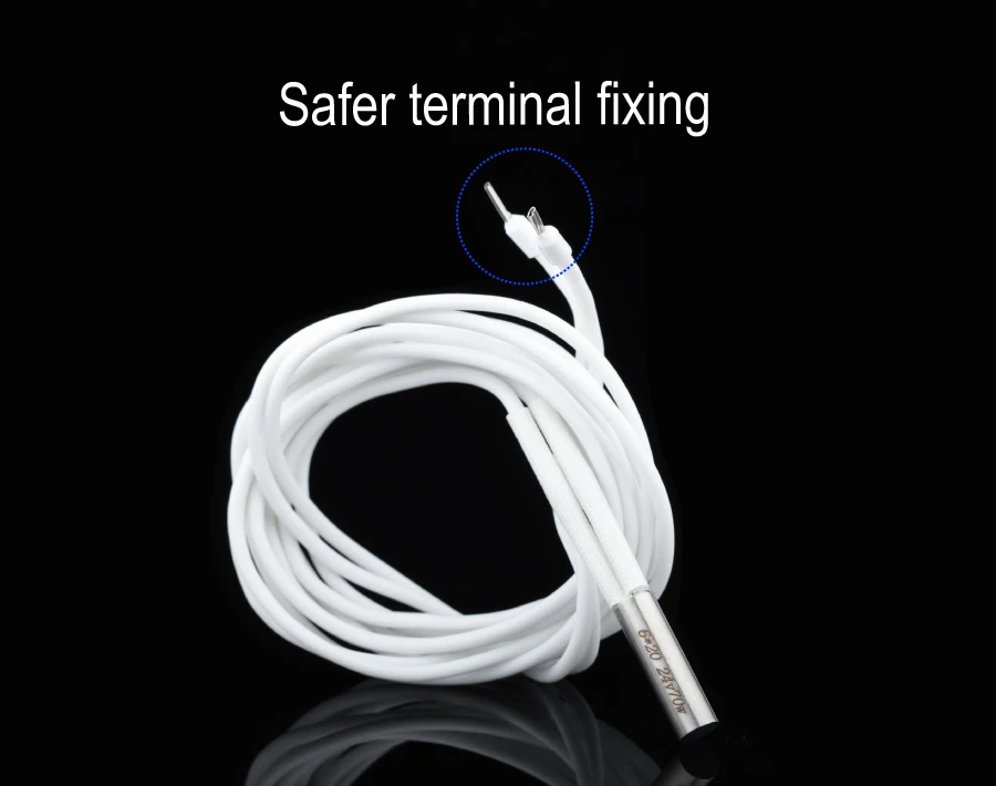 Mellow 1pcs 3D Printer Parts Heating Tube 6*20mm 12V 24V 70W Ceramic Cartridge Heater for Mk8 CR10 Ender 3 V6 HotEnd J-Head
