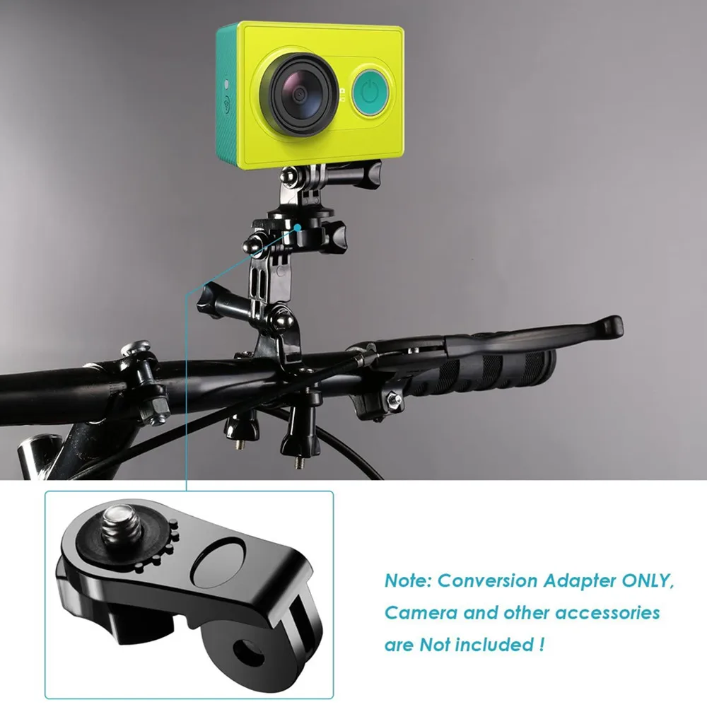 Action Camera Adapter Bridge Mount for Xiaomi Yi Mounts 1/4 Inch Screw Hole for Sony Mini Cam Action Cameras HDR