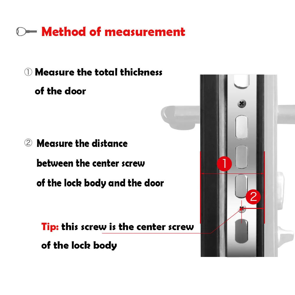 Brass Door Lock Cylinder Lengthened 65 70 80 90 Mm Full Size Biased Lock Core Anti-Theft Entrance Lock Part