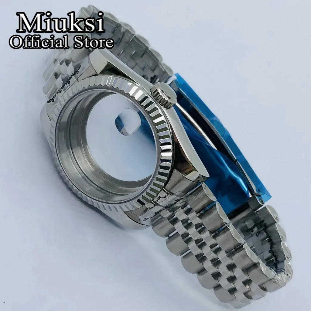 Miuksi 36mm/40mm sapphire glass watch case fit NH35 NH36 NH34 ETA2824 2836 Mingzhu DG2813 3804 Miyota8205 8215 PT5000 movement