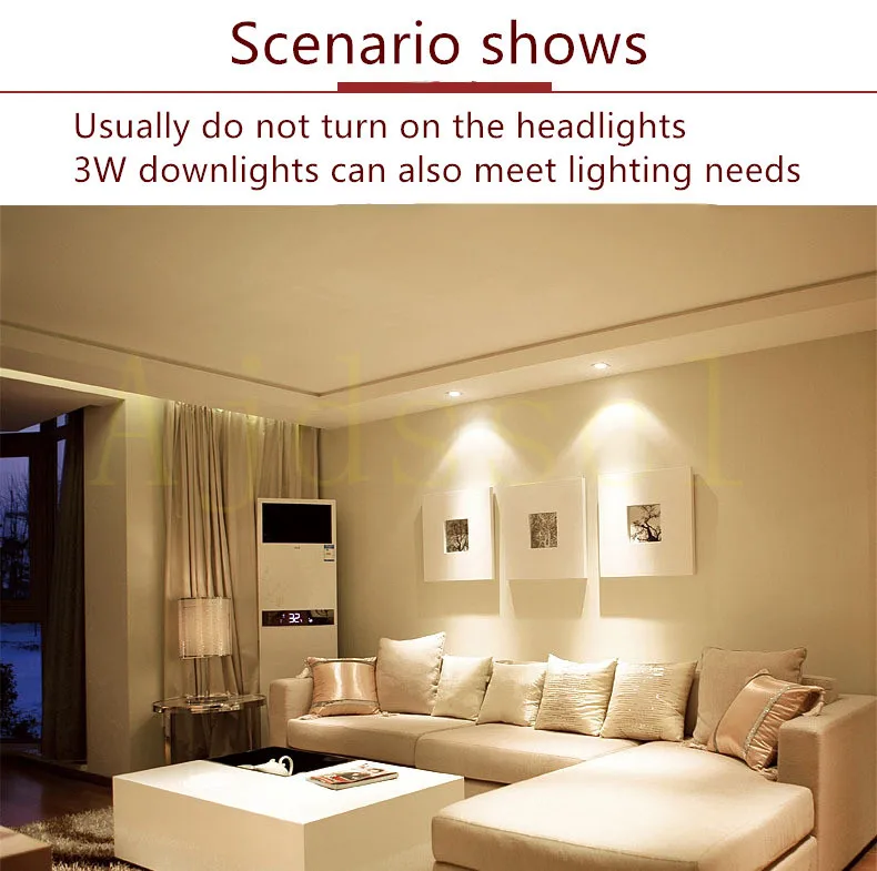LED Downlight 220V Dimmable Three colors dimming 5W 7W 9W 12W 15W Recessed LED Ceiling Downlight Light Cold Warm white Lamp