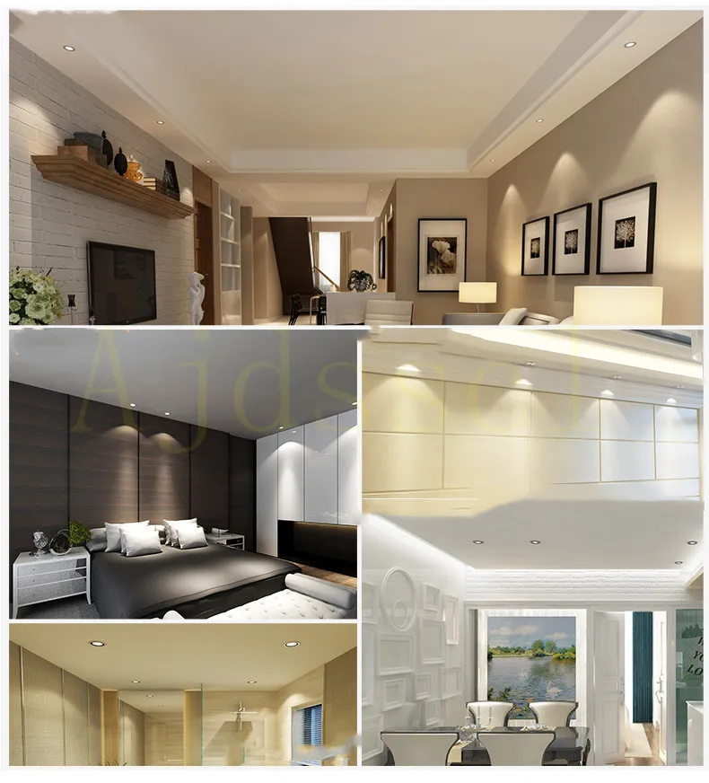 LED Downlight 220V Dimmable Three colors dimming 5W 7W 9W 12W 15W Recessed LED Ceiling Downlight Light Cold Warm white Lamp