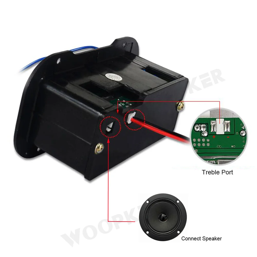 Woopker Speaker Amplifier Board DIY Digital Bluetooth Amplifiers  Module AUX TF Card USB 25-30W Speaker 110V 220V 12V 24V