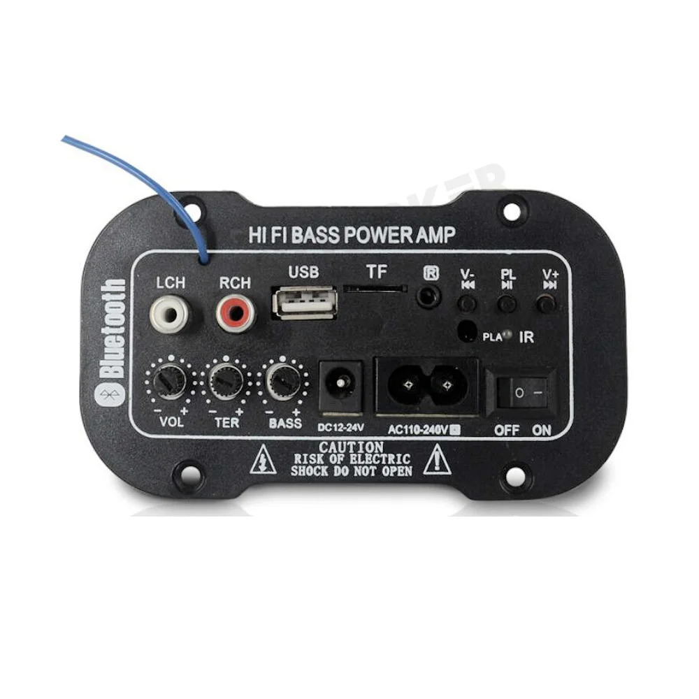 Woopker Speaker Amplifier Board DIY Digital Bluetooth Amplifiers  Module AUX TF Card USB 25-30W Speaker 110V 220V 12V 24V