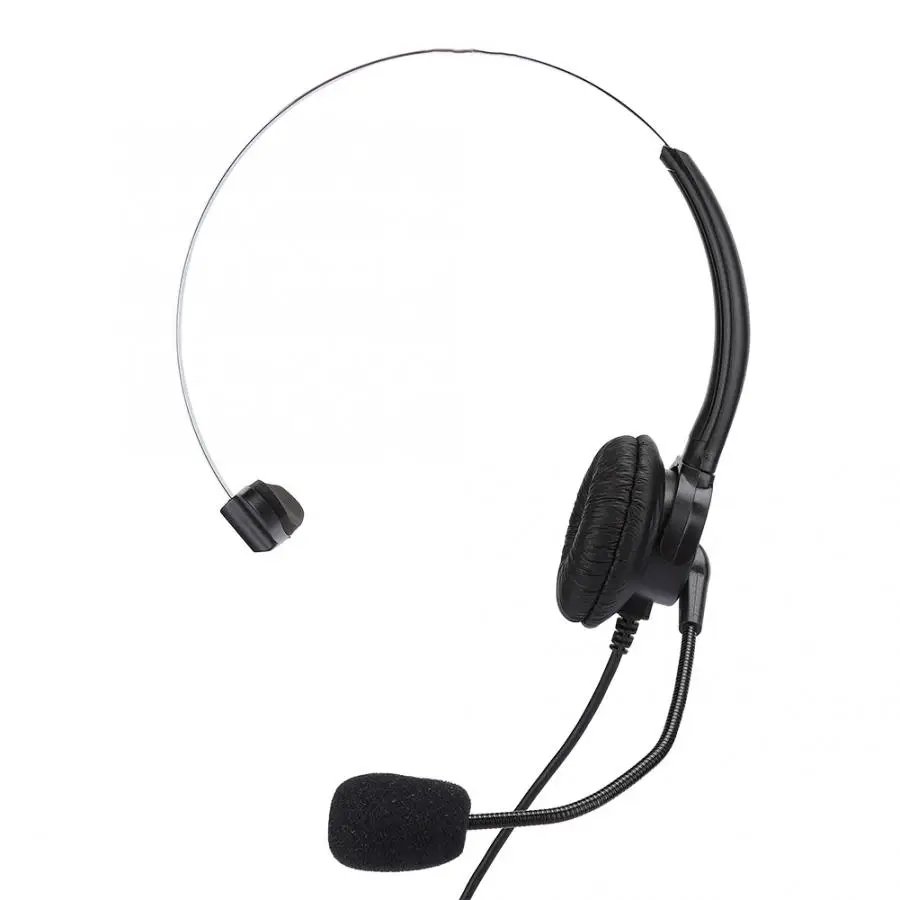 The New Headset Phone Mono Headset Landline Phone Headset With Microphone Homeearplugs Wired Headset Handle Game