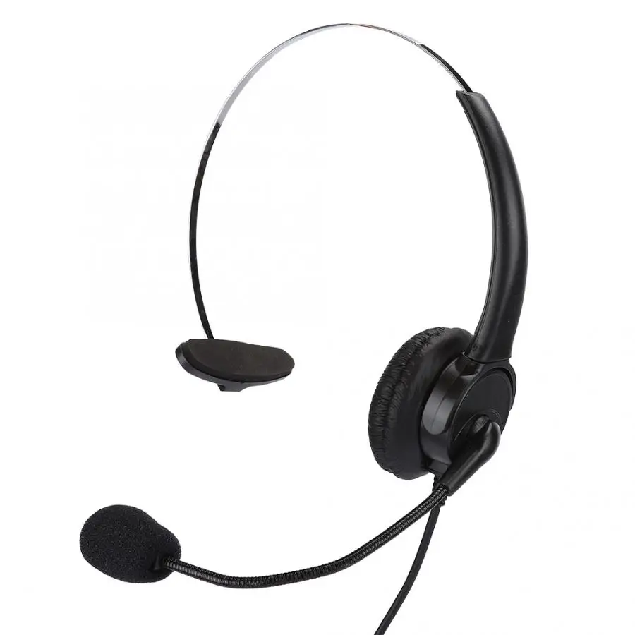 The New Headset Phone Mono Headset Landline Phone Headset With Microphone Homeearplugs Wired Headset Handle Game