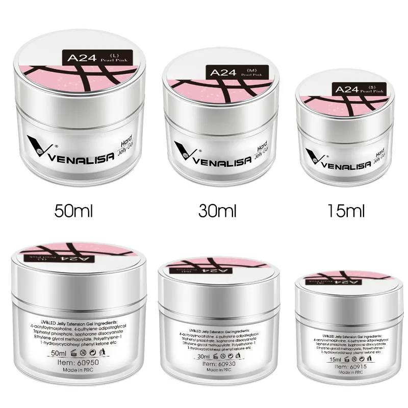 VENALISA Clear Color Extension Gel Pearl Glittle Gel Canni Supply Camouflage Fasting Jelly Nail Gel Self Leveling Acrylic Gel