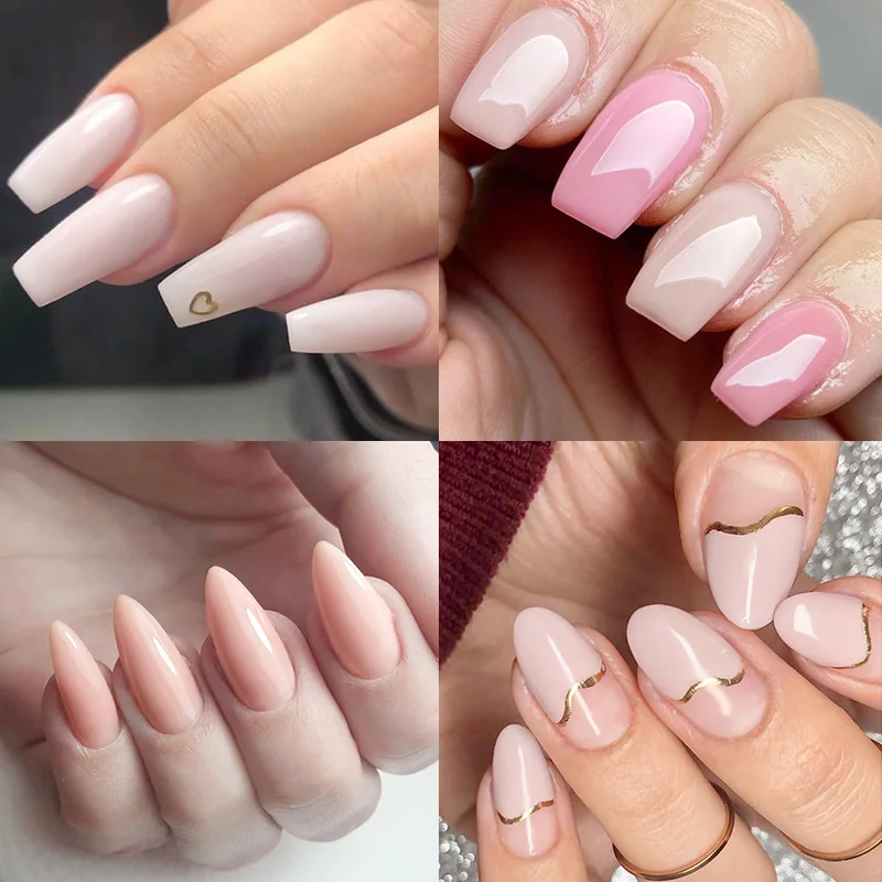 VENALISA Clear Color Extension Gel Pearl Glittle Gel Canni Supply Camouflage Fasting Jelly Nail Gel Self Leveling Acrylic Gel