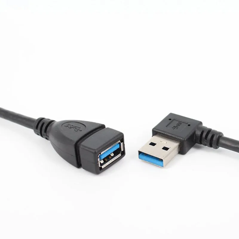 20cm USB 3.0 Right / Left /Up/Down Angle 90 Degree Extension Cable Male To Female Adapter Cord USB Cables Extension Cord