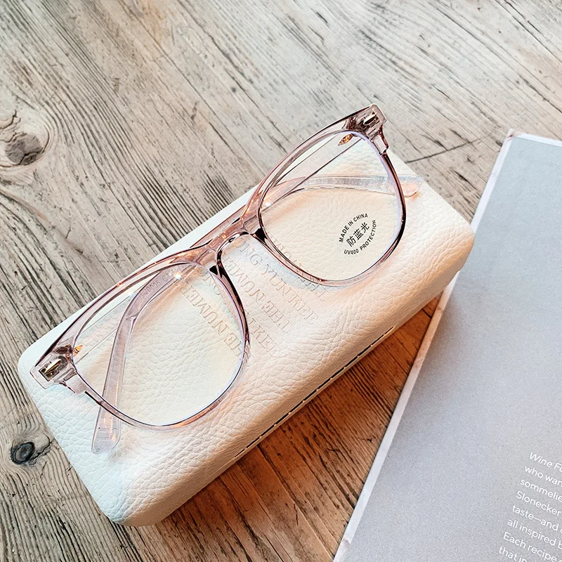 Transparent Anti-blue Light Myopia Glasses Women Men Ultralight Eyewear Oversized Near Sight Eye Glasses Diopters -1.0 To -6.0