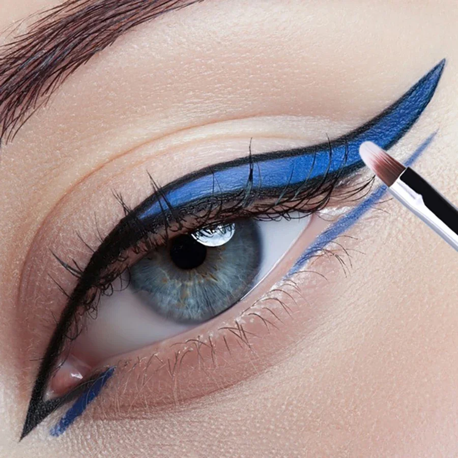 T22 Fine Eyeliner Makeup Brush Liquid Gel Eyeliner Brush Precision Thin Long Eyeliner Brush Professional Eye Liner Makeup Tool