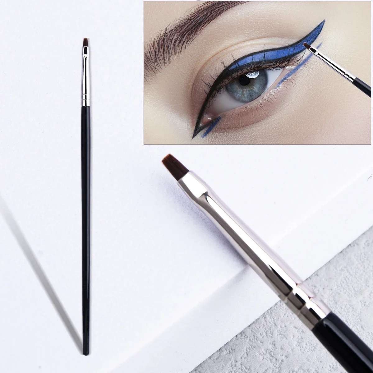 T22 Fine Eyeliner Makeup Brush Liquid Gel Eyeliner Brush Precision Thin Long Eyeliner Brush Professional Eye Liner Makeup Tool