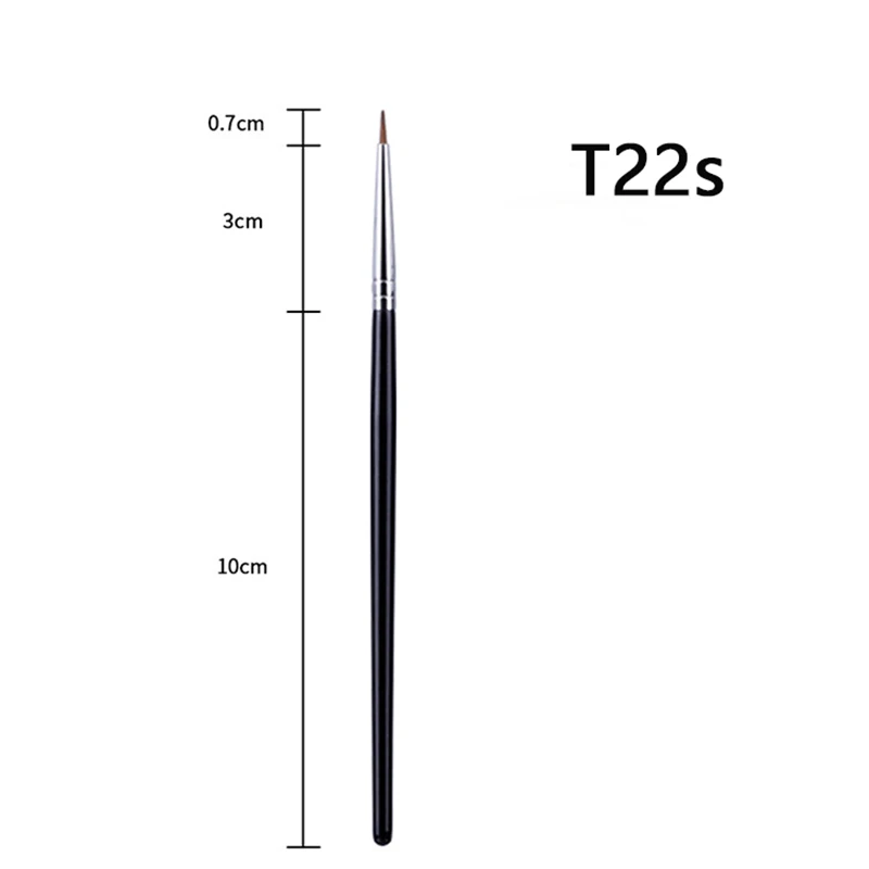 T22 Fine Eyeliner Makeup Brush Liquid Gel Eyeliner Brush Precision Thin Long Eyeliner Brush Professional Eye Liner Makeup Tool