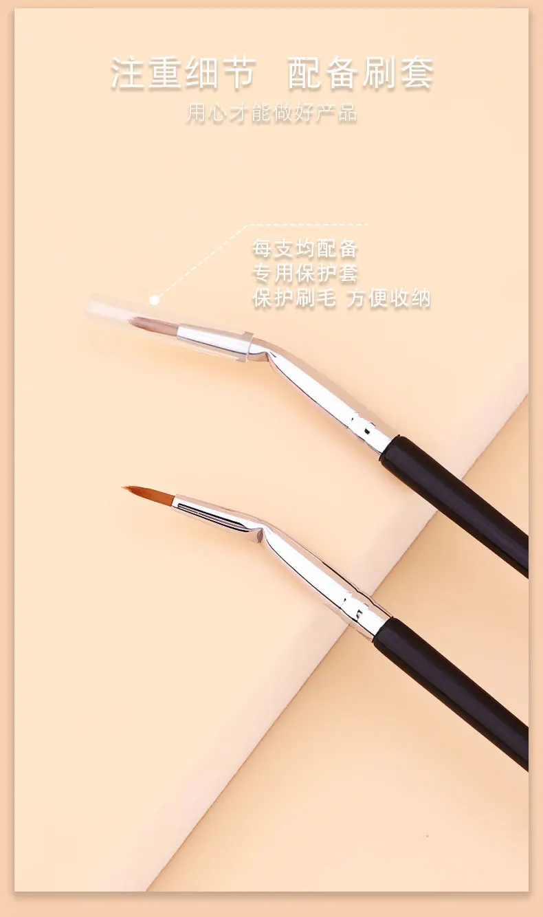 T22 Fine Eyeliner Makeup Brush Liquid Gel Eyeliner Brush Precision Thin Long Eyeliner Brush Professional Eye Liner Makeup Tool