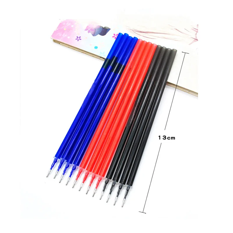 55pcs/lot Erasable Gel Pen 0.5mm Refill Rod Magic Ink Erasable Pen Washable Handle Office School Writing Tools Kawaii Stationery