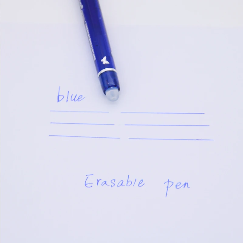 55pcs/lot Erasable Gel Pen 0.5mm Refill Rod Magic Ink Erasable Pen Washable Handle Office School Writing Tools Kawaii Stationery