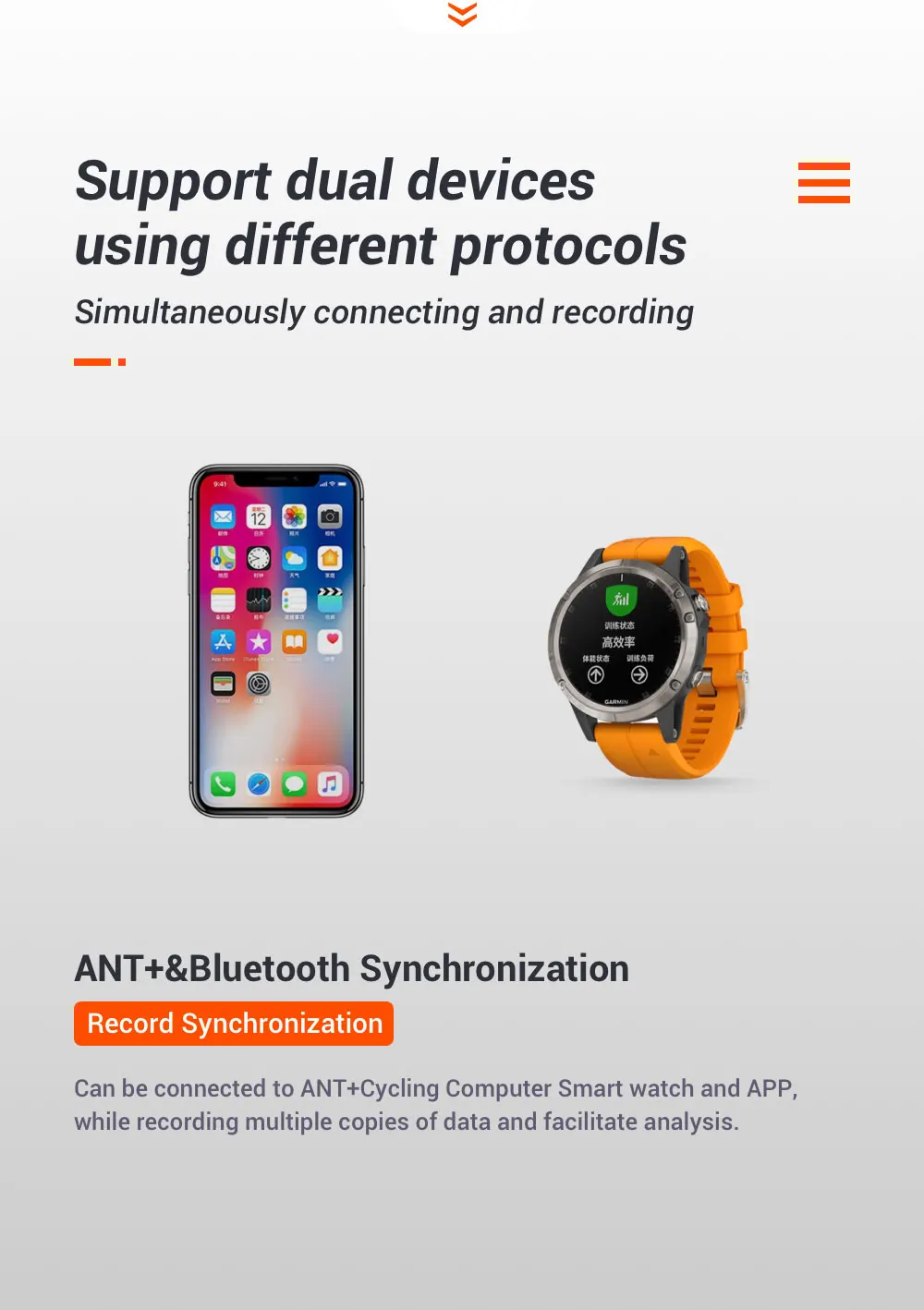 Magene S3+ Speed Cadence Sensor ANT Bluetooth Computer Speedmeter Dual Sensor Bike Accessories Compatible with WahooOnelap Zwift